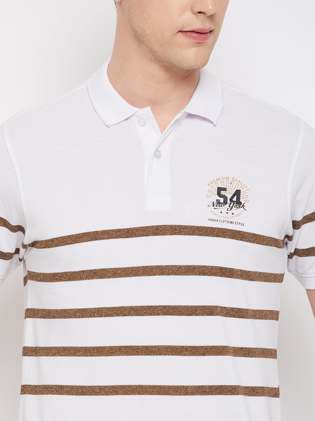 White Polo T-Shirt - clubyork