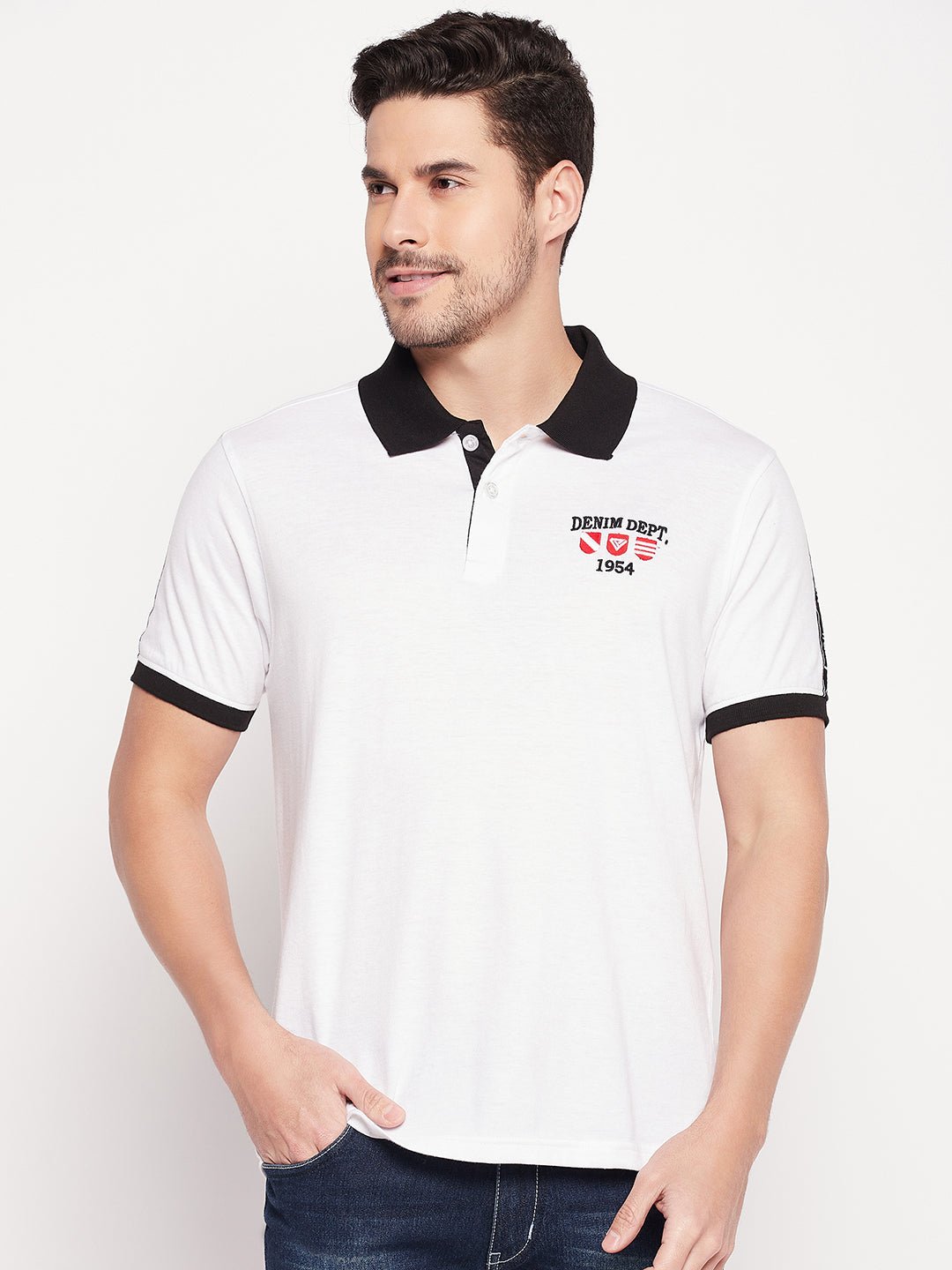 White Polo T-shirt - clubyork