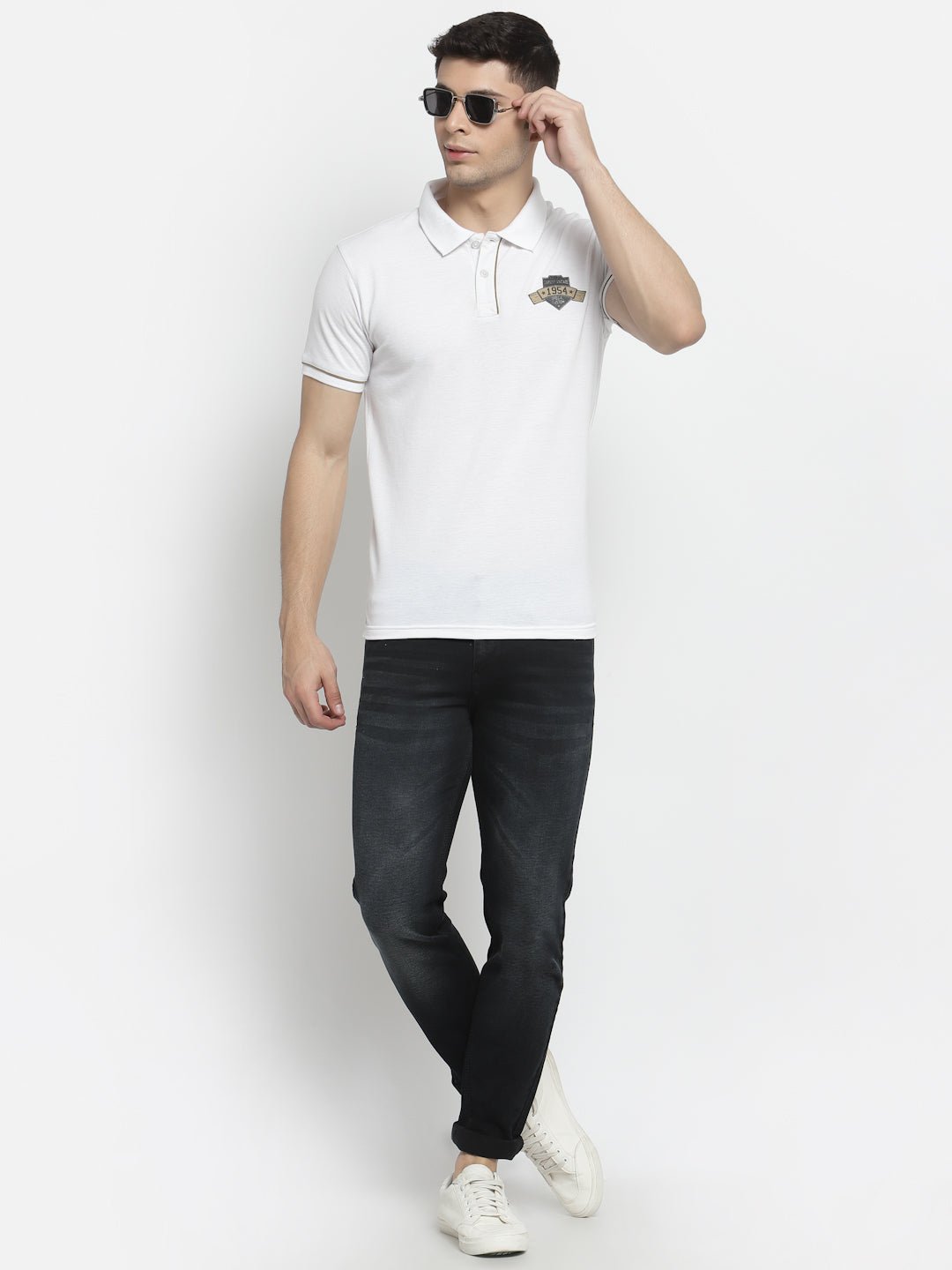 White Polo T-Shirt - clubyork