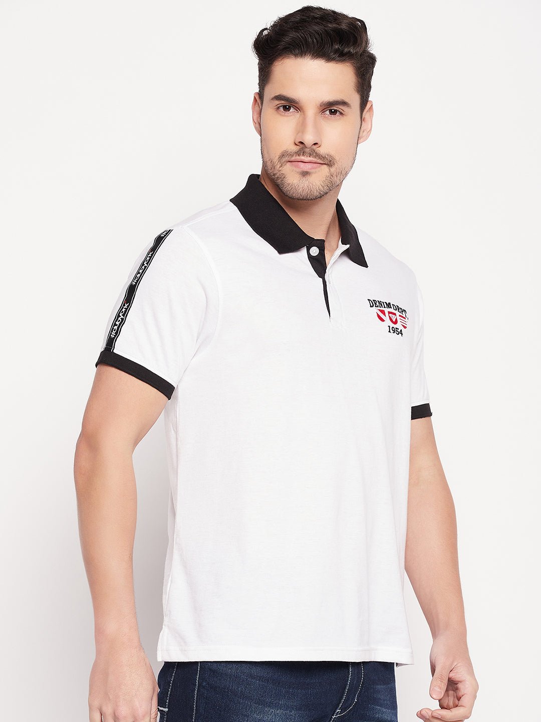 White Polo T-shirt - clubyork