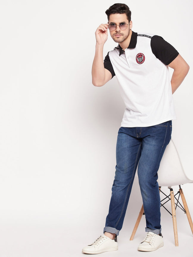 White Polo T-shirt - clubyork