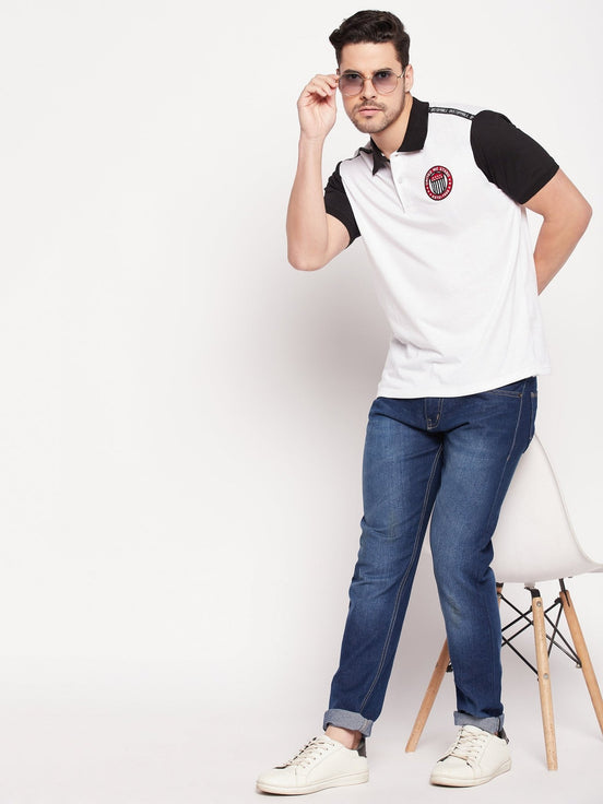 White Polo T-shirt - clubyork