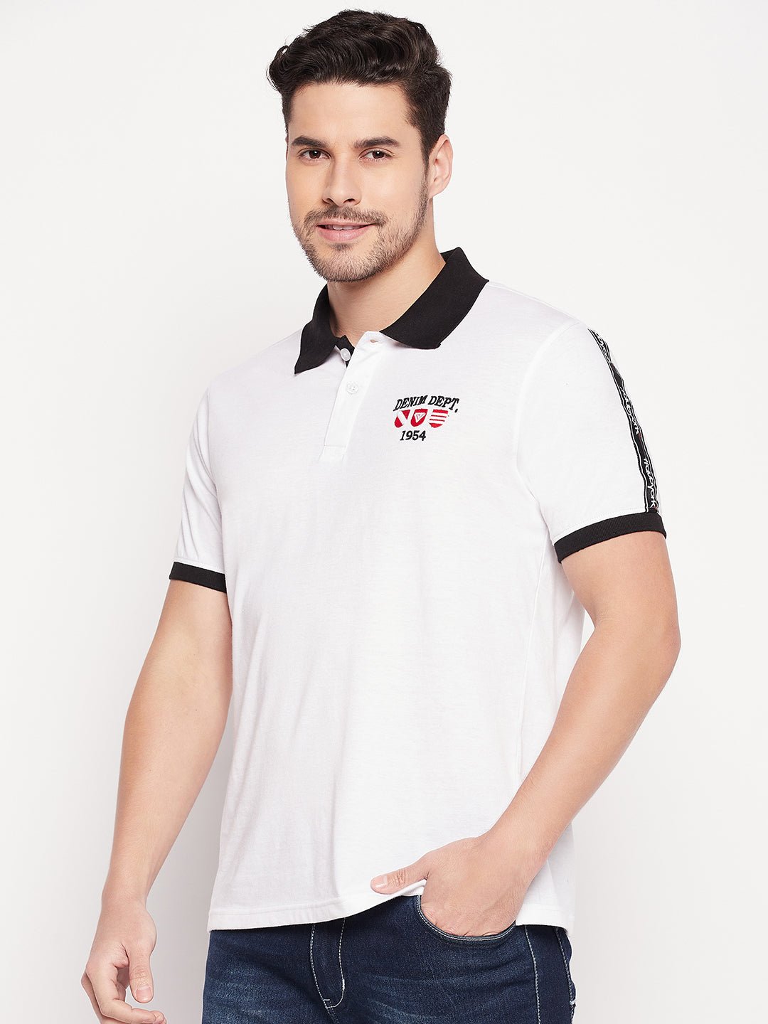 White Polo T-shirt - clubyork