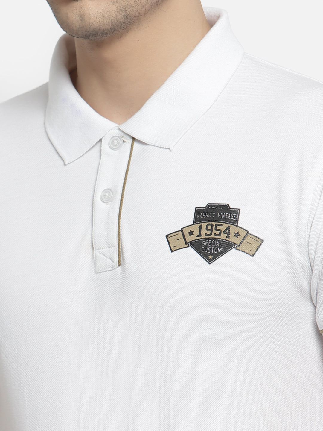 White Polo T-Shirt - clubyork