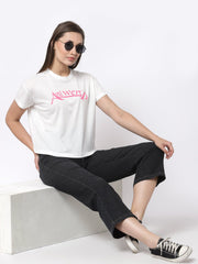 White Round Neck T-Shirt