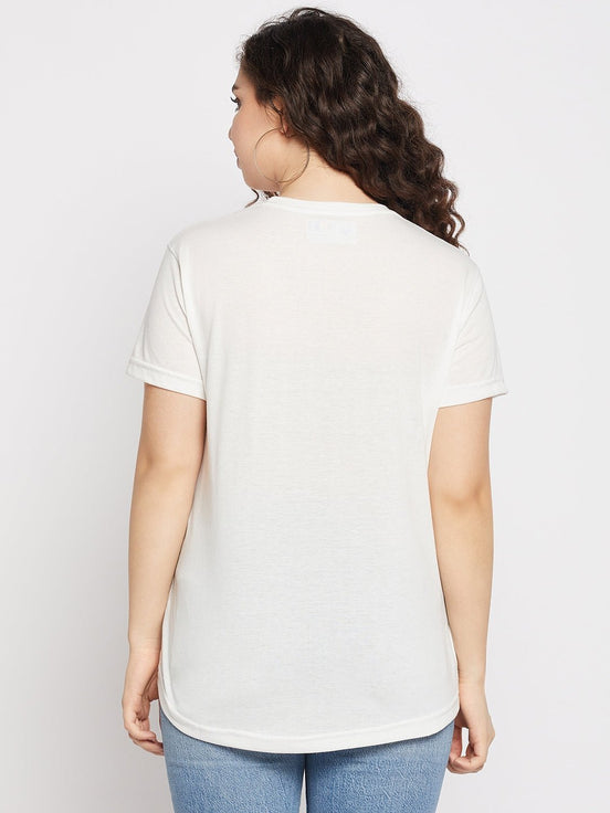 White Round T-shirt - clubyork