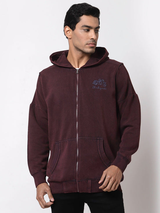 Wine Chest Logo Hooded Sweatshirt - clubyork