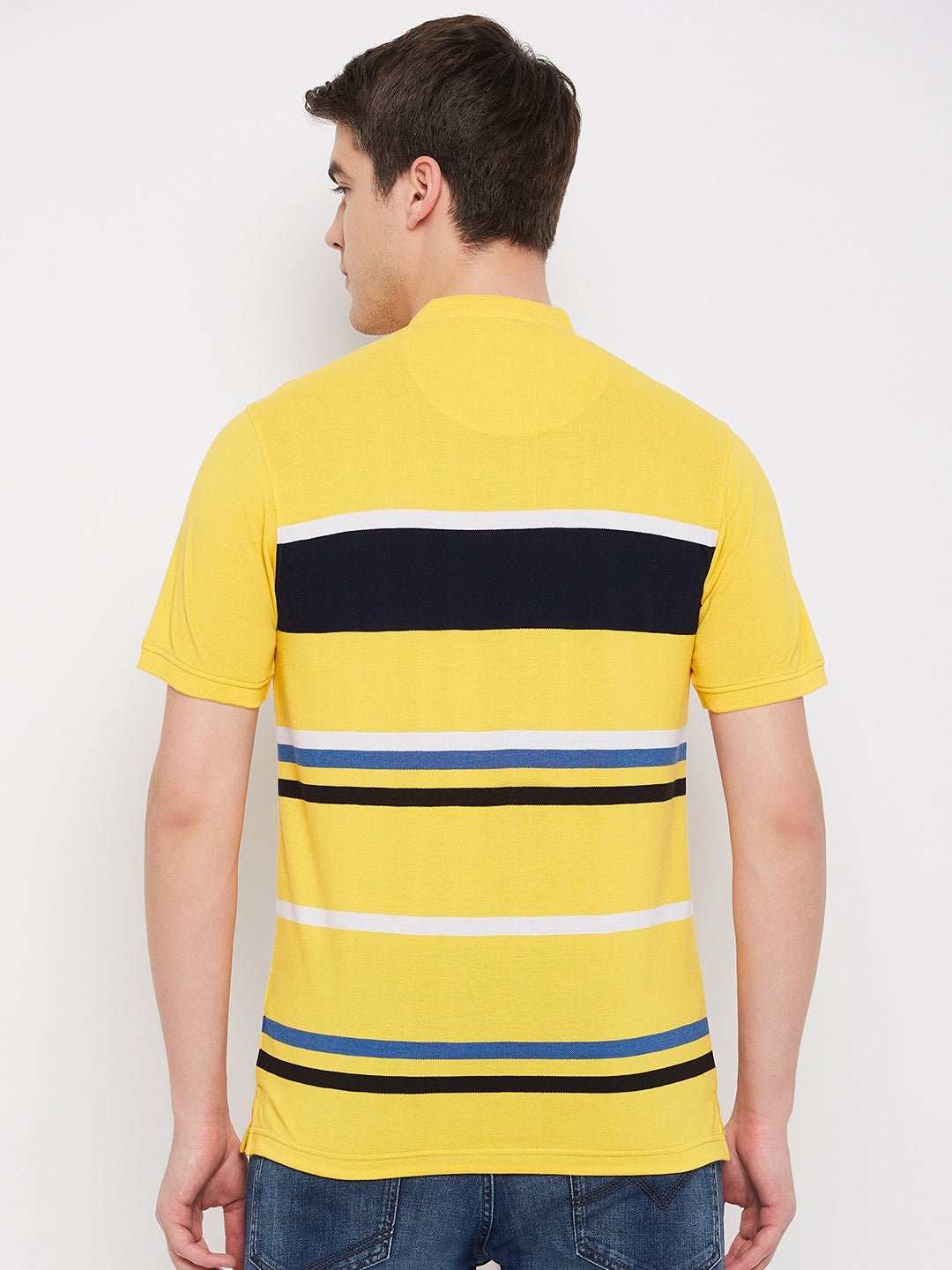 Yellow Henley T-Shirt - clubyork