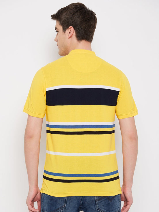 Yellow Henley T-Shirt - clubyork