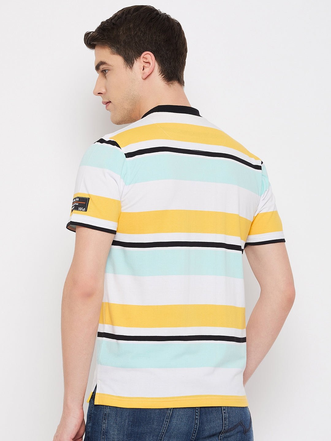 Yellow HenleyT-Shirt - clubyork