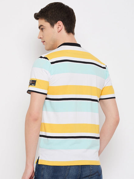 Yellow HenleyT-Shirt - clubyork