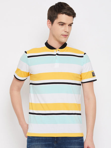 Yellow HenleyT-Shirt - clubyork