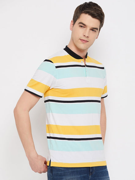 Yellow HenleyT-Shirt - clubyork