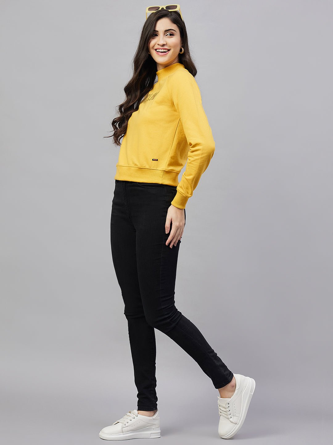 Yellow Printed Sweatshirt - clubyork