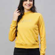 Yellow Printed Sweatshirt - clubyork