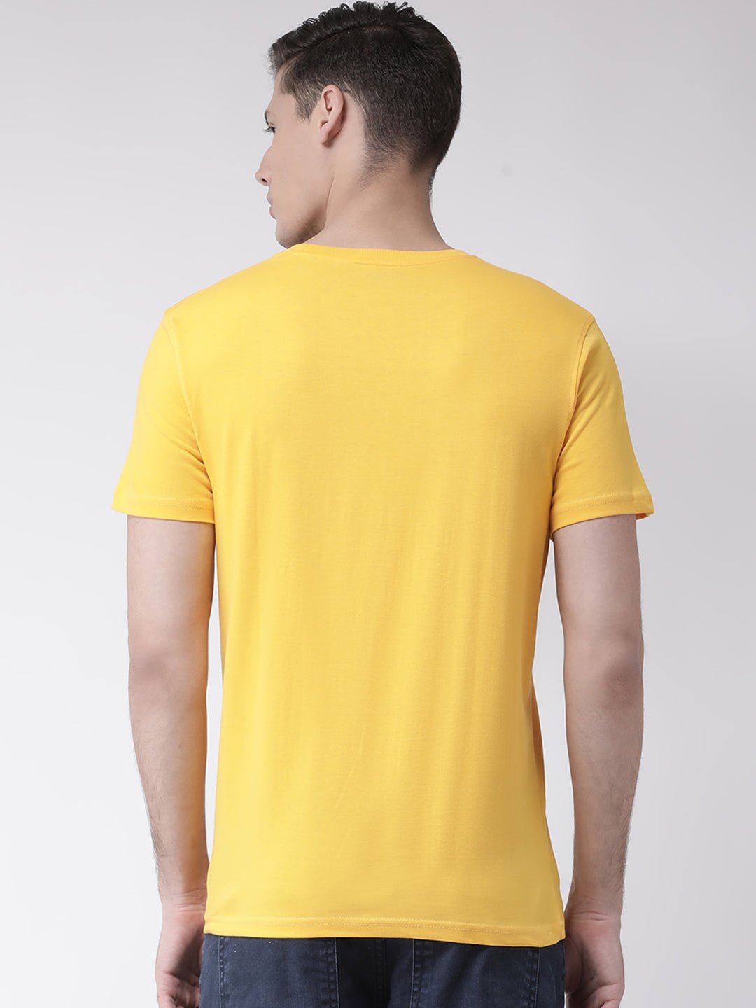 Yellow Round Neck T-Shirt - clubyork