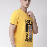 Yellow Round Neck T-Shirt - clubyork