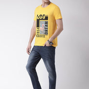 Yellow Round Neck T-Shirt - clubyork