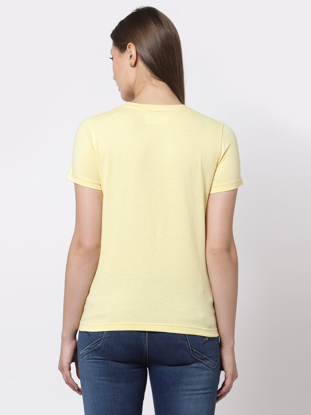 Yellow Round Neck T-Shirt - clubyork