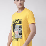 Yellow Round Neck T-Shirt - clubyork