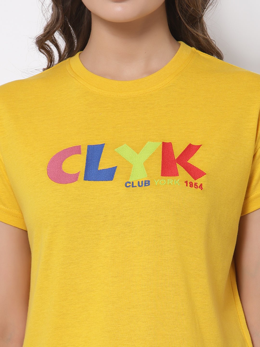 Yellow Round Neck T-Shirt - clubyork