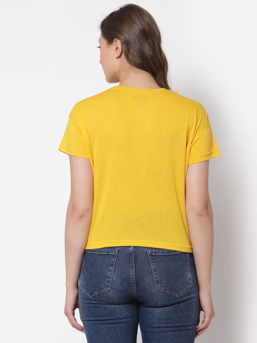 Yellow Round Neck T-Shirt - clubyork