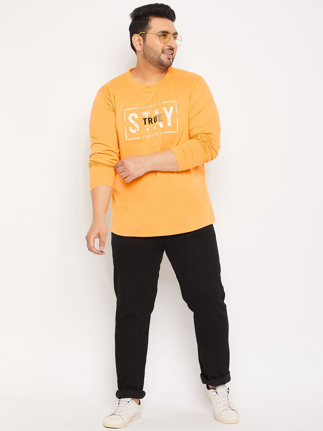Yellow Round Neck T-Shirt - clubyork