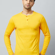 Yellow Solid Tshirt - clubyork