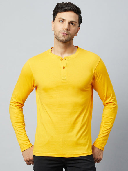 Yellow Solid Tshirt - clubyork