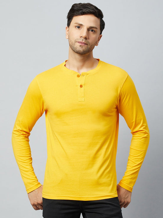 Yellow Solid Tshirt - clubyork