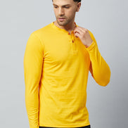 Yellow Solid Tshirt - clubyork