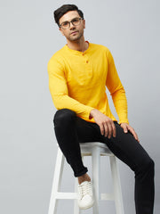 Yellow Solid Tshirt